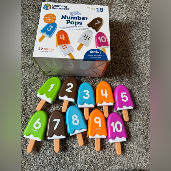 Learning Resources Smart Snacks Number Pops, Set of 10, Ages 2 + - Picture 5 of 7